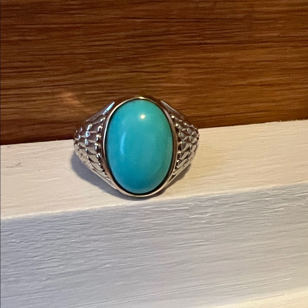 Sleeping Beauty Turquoise Silver Ring